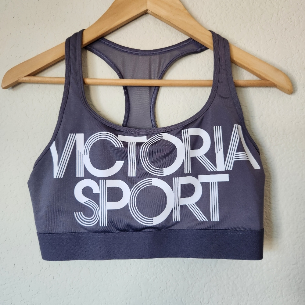 Victoria's Secret Gray Sports Bra Size L